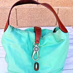 Dooney & Bourke Nylon Logo Hobo Shoulder Bag Green